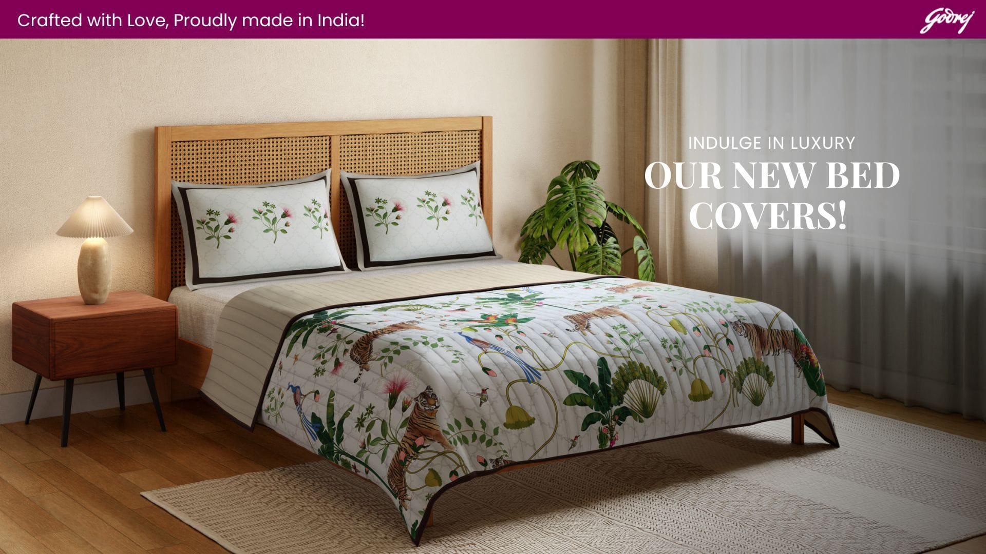 Tigers Kingdom Quilted Bed cover set