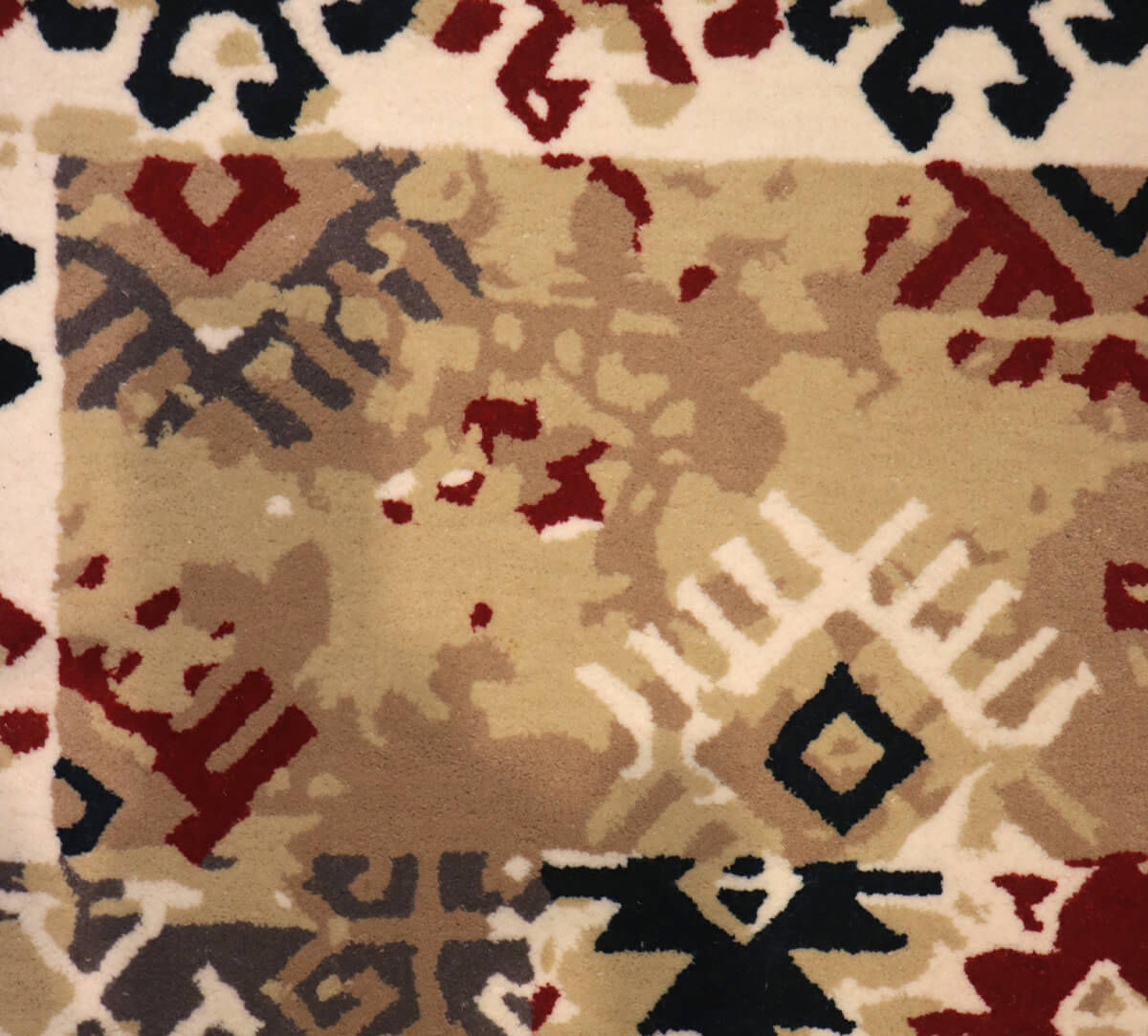 India Circus by Krsnaa Mehta Beige Colored 4ft x 6ft Rug