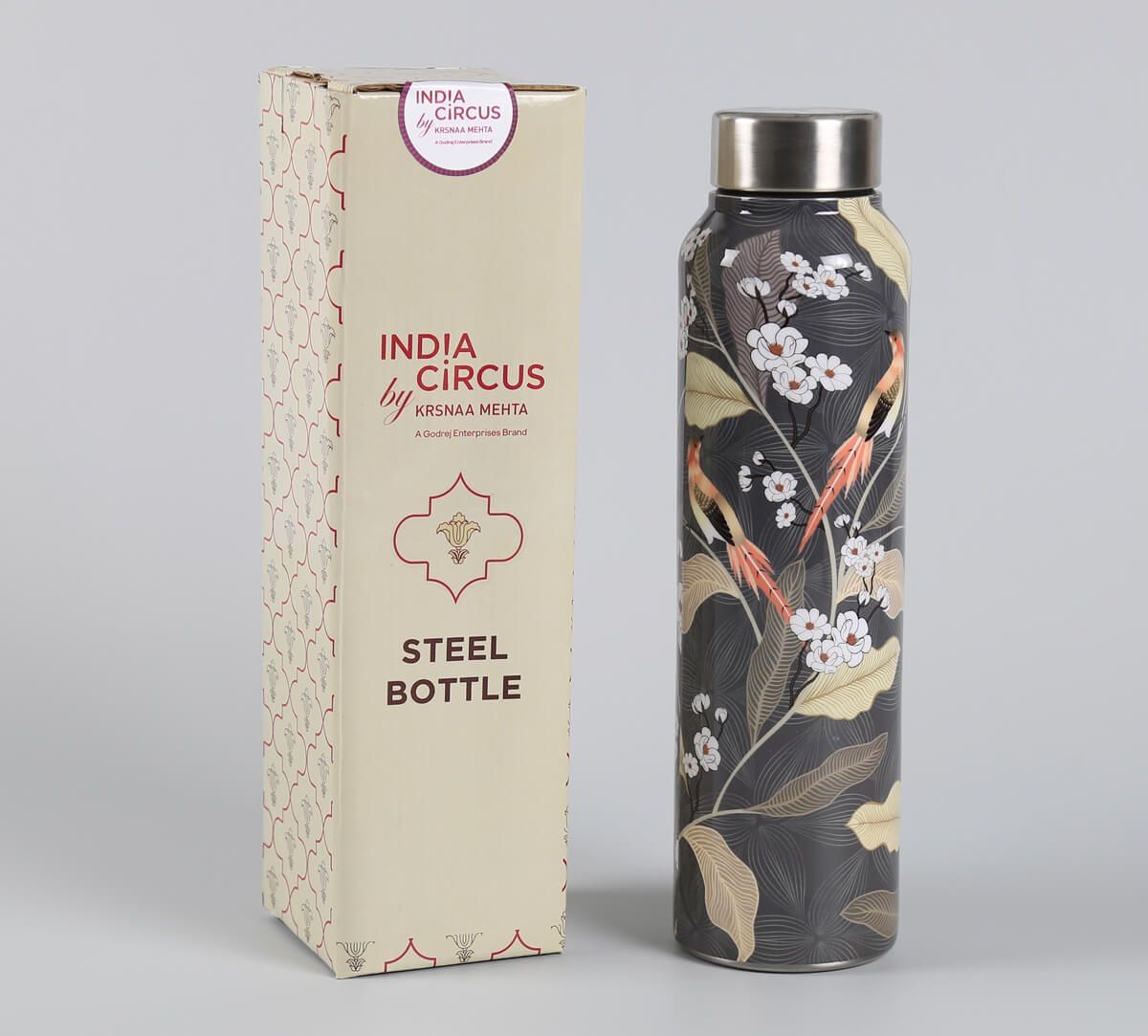 India Circus by Krsnaa Mehta Bird Land Paradise Big Steel Bottle