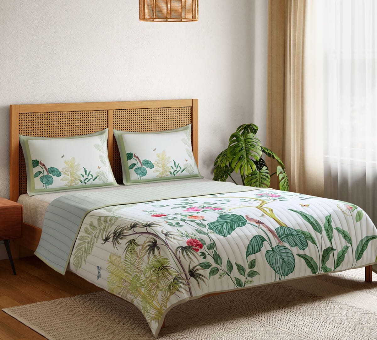 India Circus by Krsnaa Mehta Bird Oasis Bed cover set