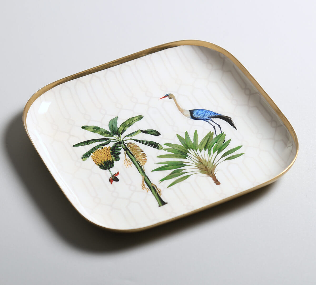 India Circus by Krsnaa Mehta Birdsong Botanica Square Platter Set