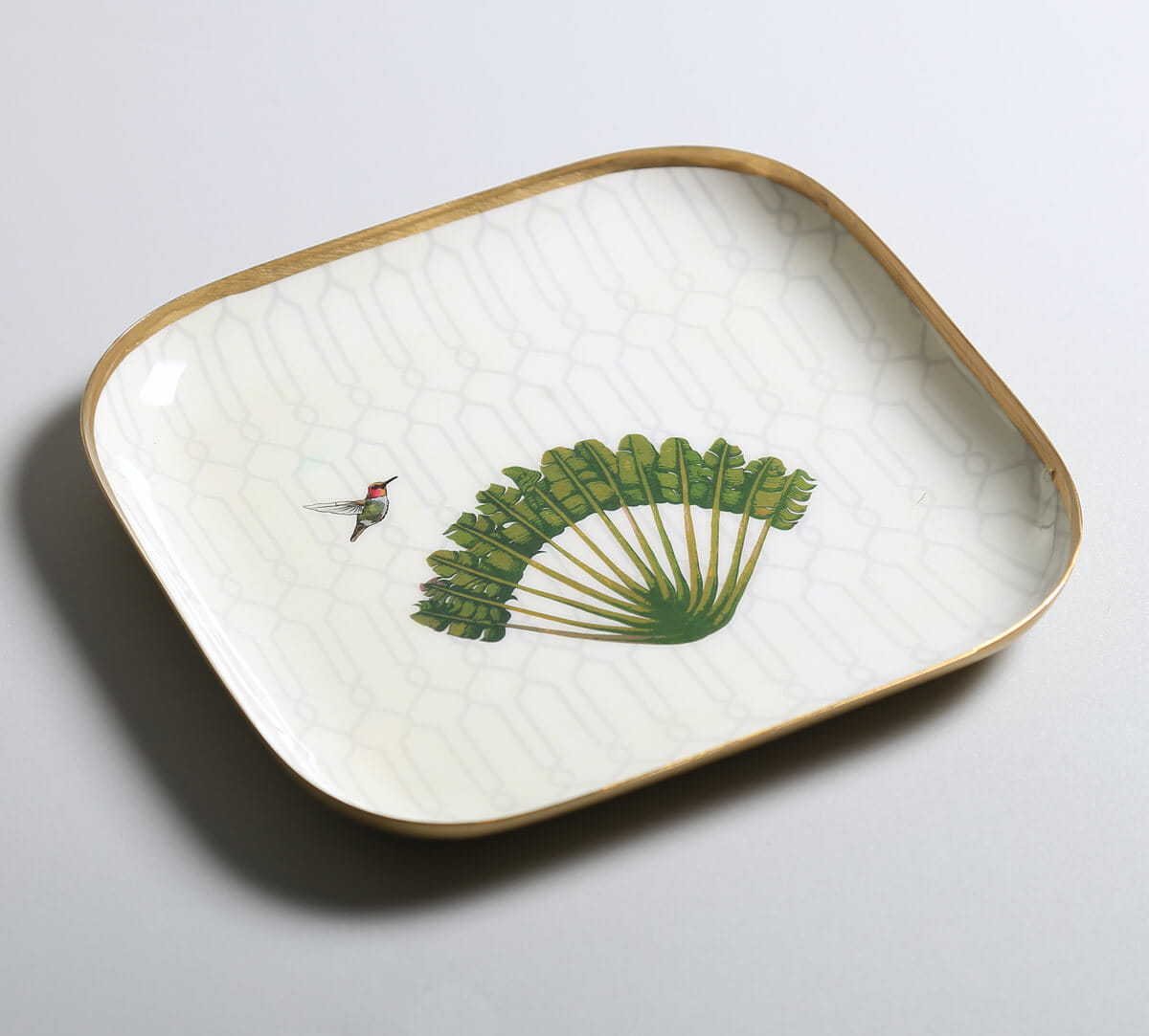 India Circus by Krsnaa Mehta Birdsong Botanica Square Platter Set