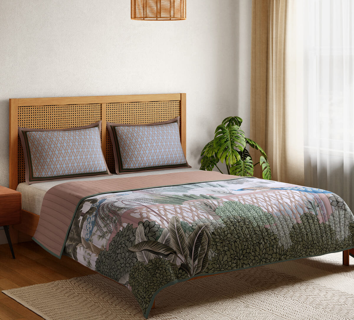 India Circus by Krsnaa Mehta Blooming Meadow Bed cover set