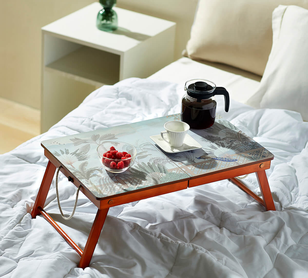 India Circus by Krsnaa Mehta Blooming Meadow Breakfast Tray