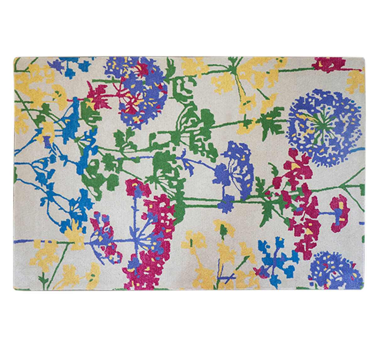 India Circus by Krsnaa Mehta Blooms and Bouquet 4ft x 6ft Rug