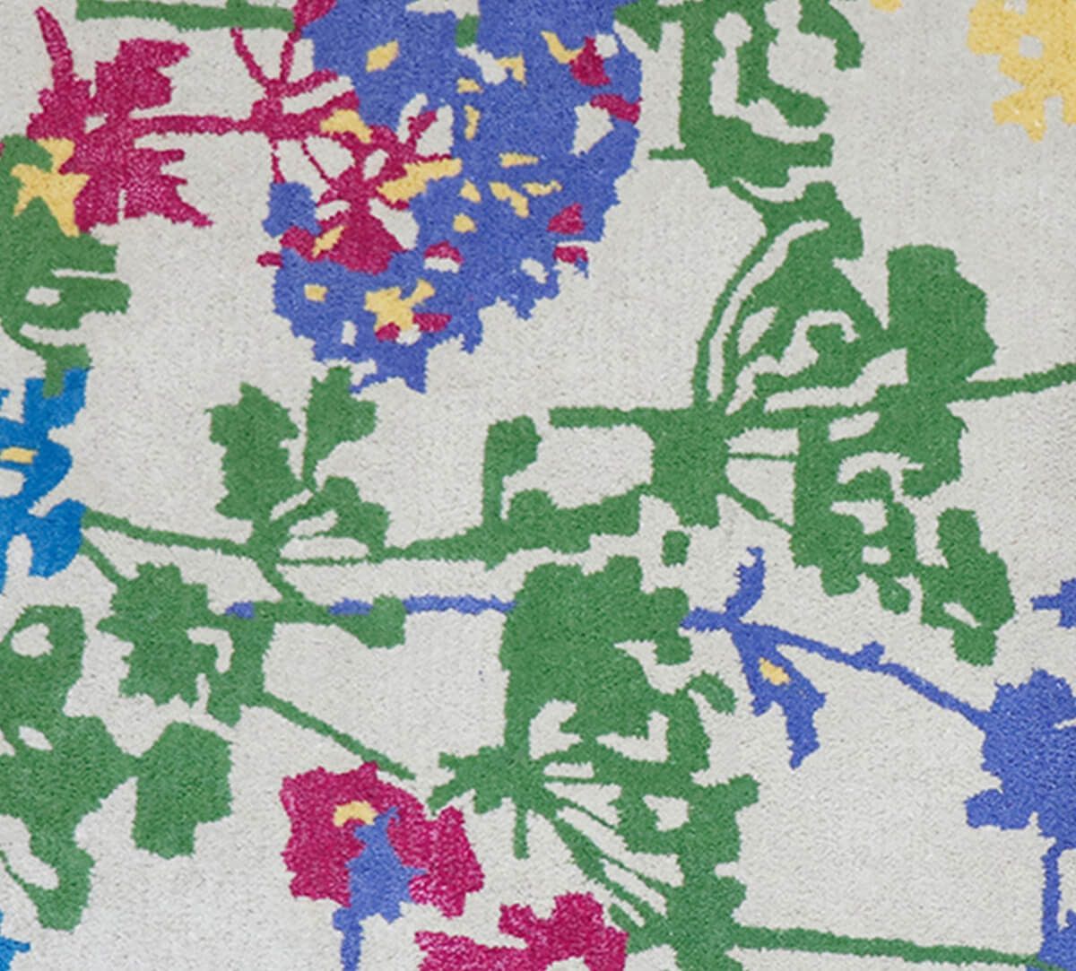 India Circus by Krsnaa Mehta Blooms and Bouquet 4ft x 6ft Rug