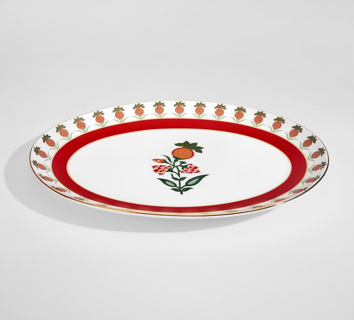 India Circus by Krsnaa Mehta Blushed Orchard Dinner set 40 Pieces