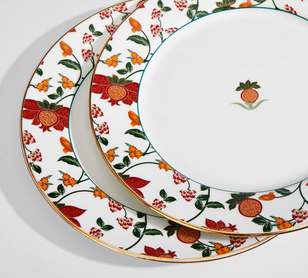 India Circus by Krsnaa Mehta Blushed Orchard Dinner set 40 Pieces