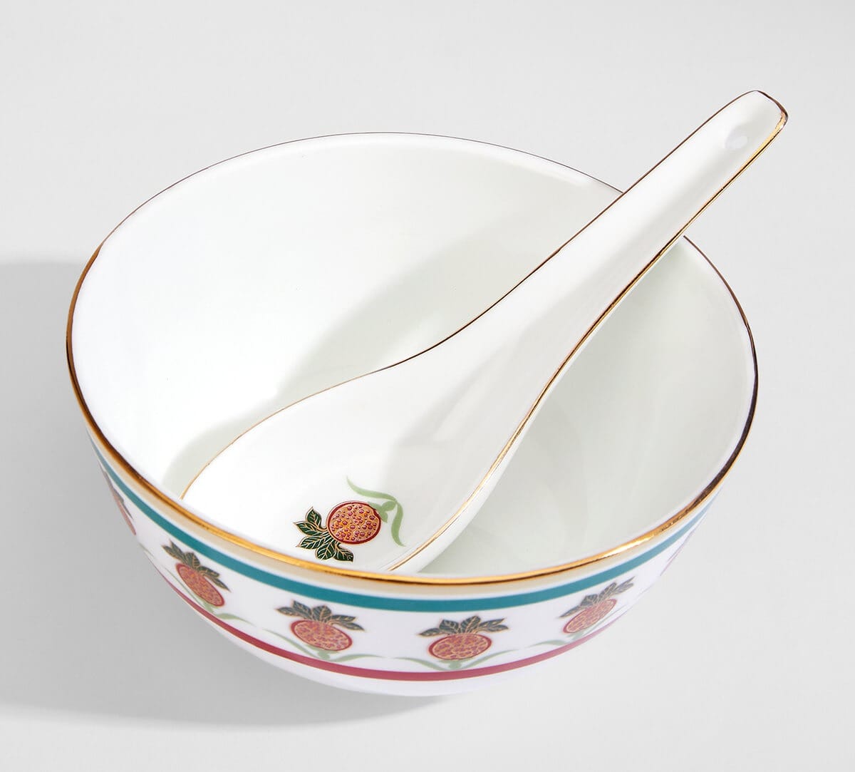 India Circus by Krsnaa Mehta Blushed Orchard Dinner set 40 Pieces