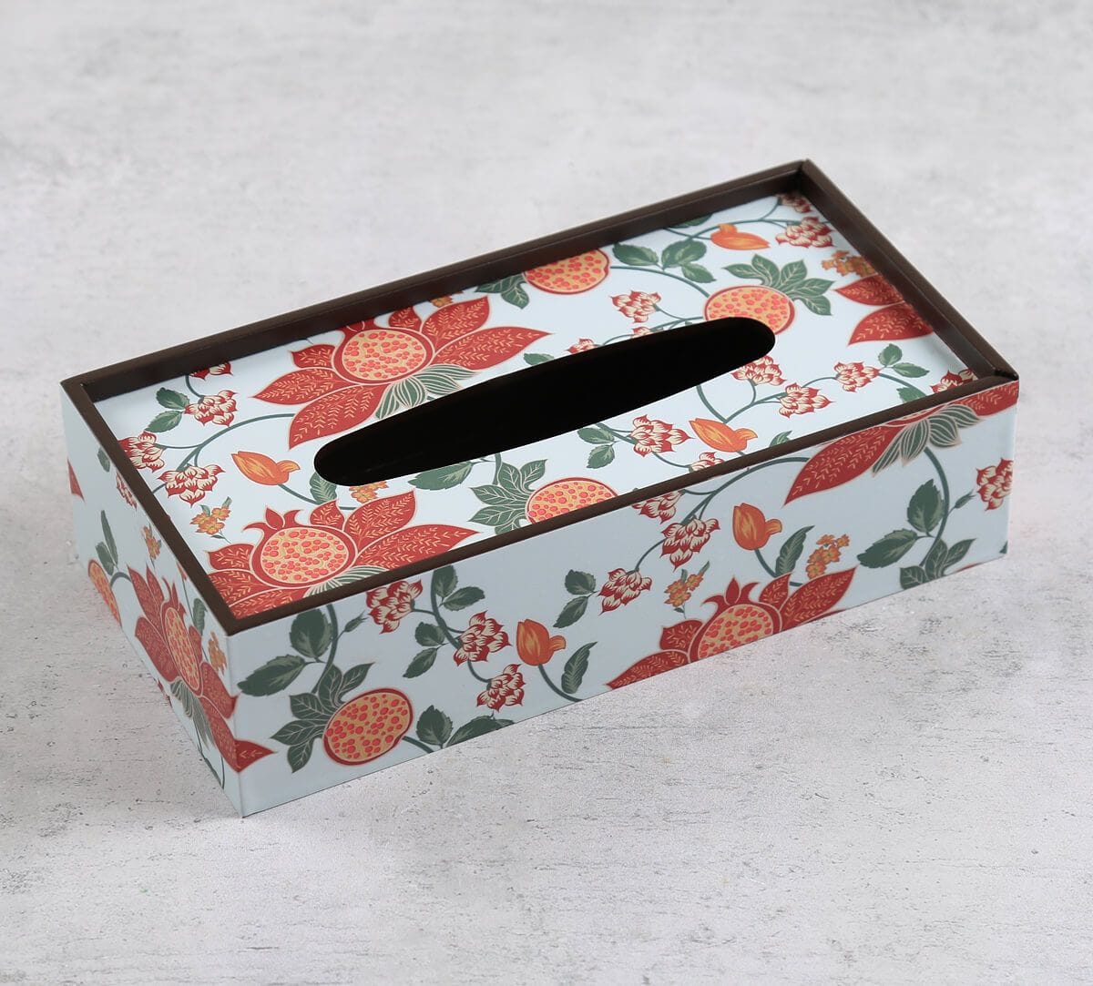 India Circus by Krsnaa Mehta Blushed Orchard Tissue Box Holder