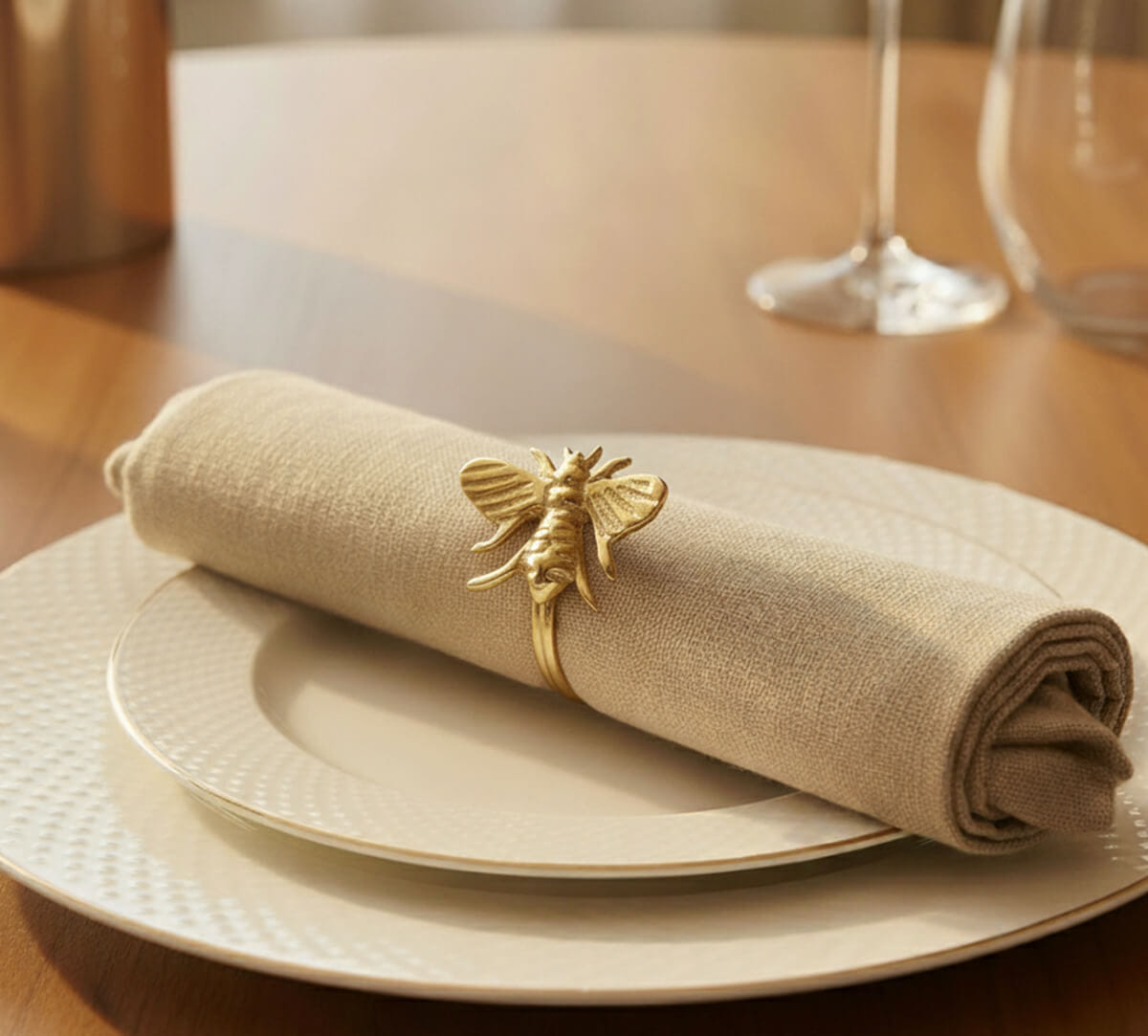 Bumblebees Napkin Ring Set