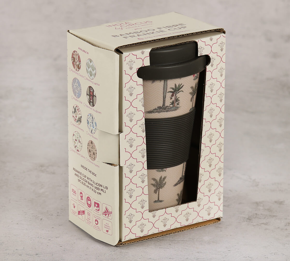 India Circus by Krsnaa Mehta Chevron Palms Bamboo Frankie Cup