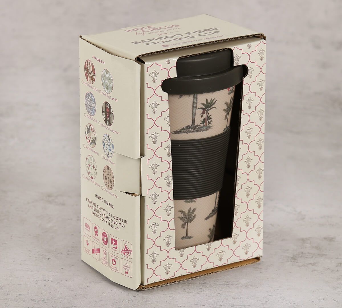 India Circus by Krsnaa Mehta Chevron Palms Bamboo Frankie Cup