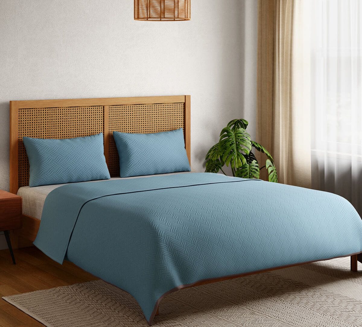 India Circus by Krsnaa Mehta Colliding Waves Bed cover set