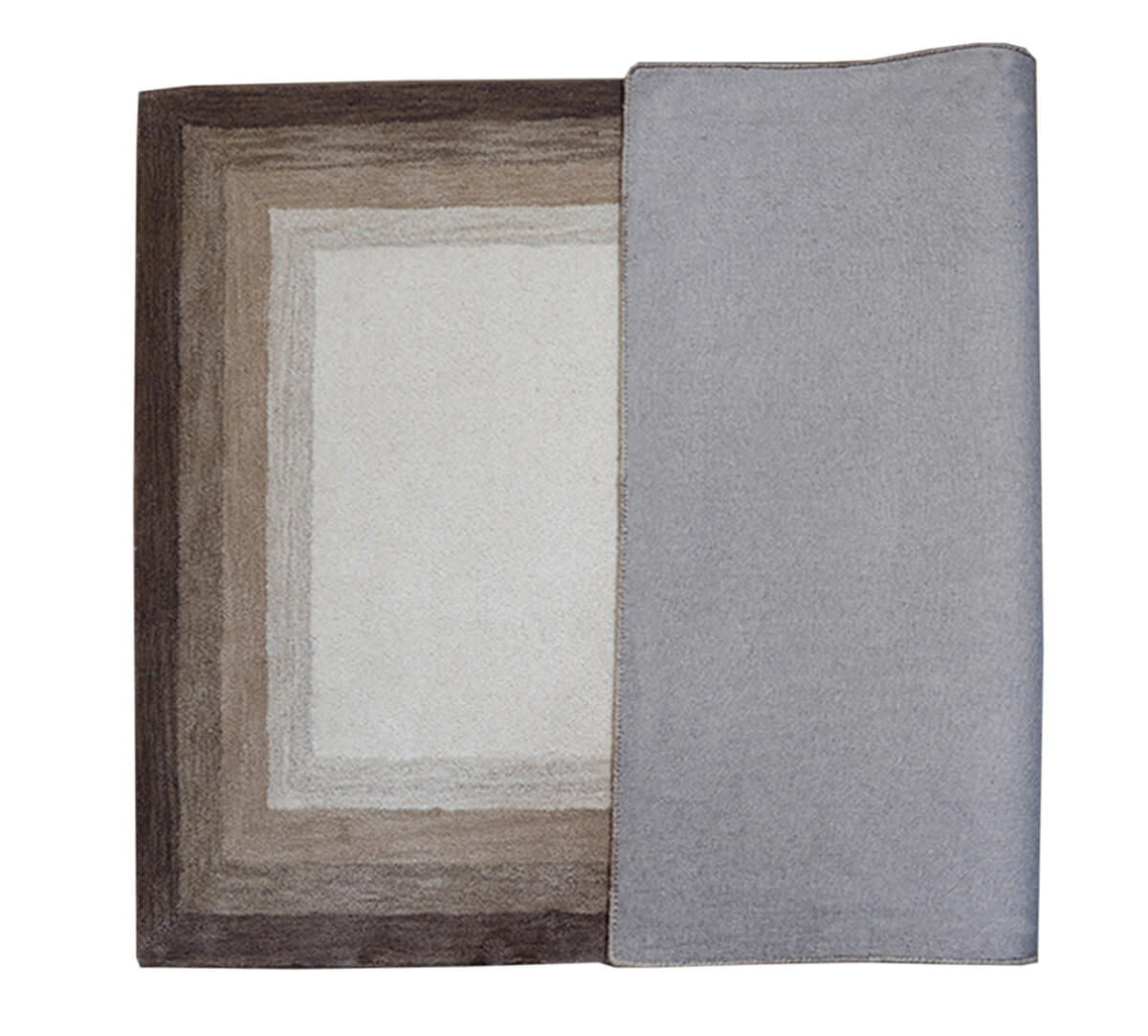 India Circus by Krsnaa Mehta Earthy Repeating Rectangles 4ft x 6ft Rug