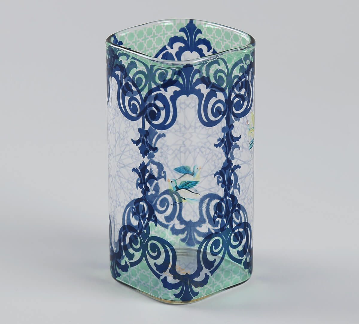 India Circus by Krsnaa Mehta Flight of Birds Glass Tumbler Set of 4