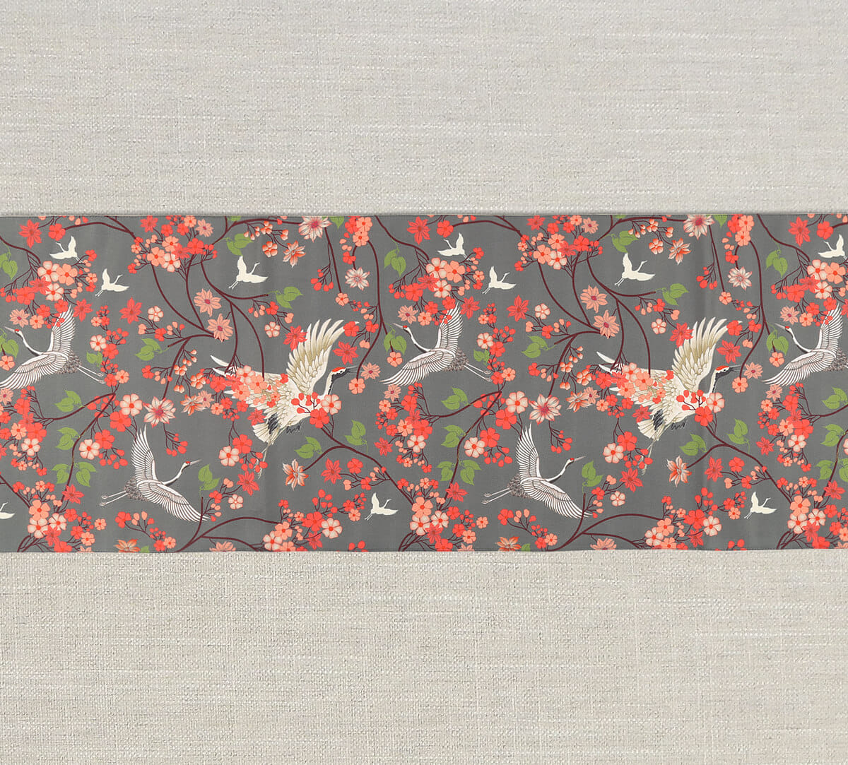 India Circus by Krsnaa Mehta Flight of Cranes Table and Bed Runner