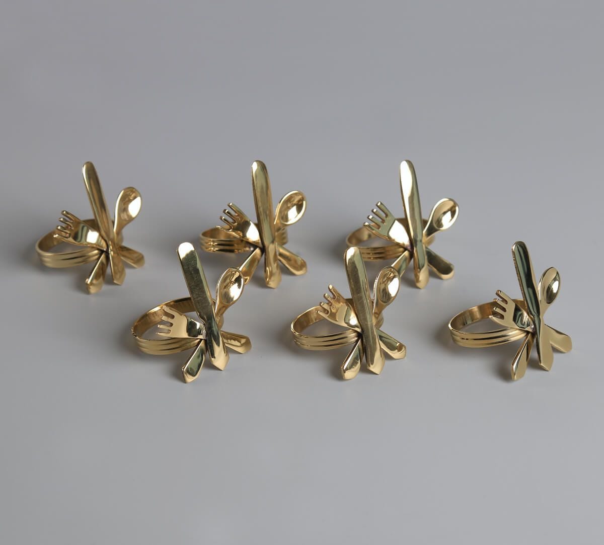 India Circus by Krsnaa Mehta Forks & Knifes Napkin Ring Set