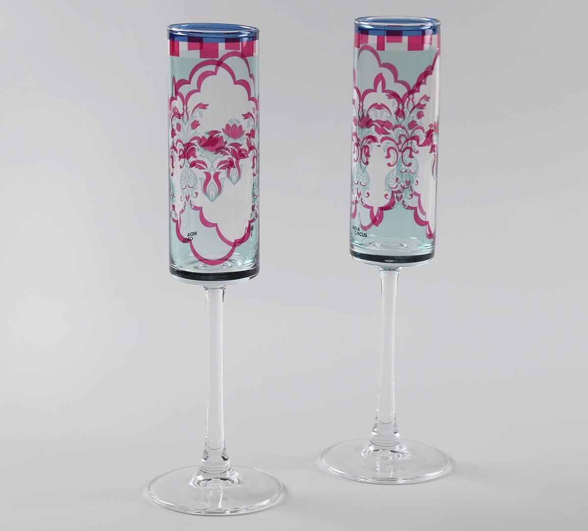 India Circus by Krsnaa Mehta Giardino Segreto Champagne Glass Set of 2