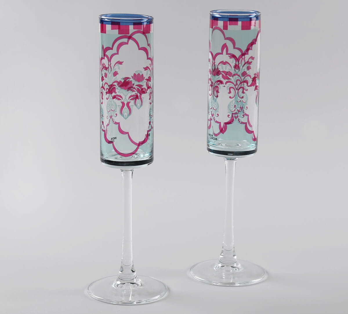 India Circus by Krsnaa Mehta Giardino Segreto Champagne Glass Set of 2