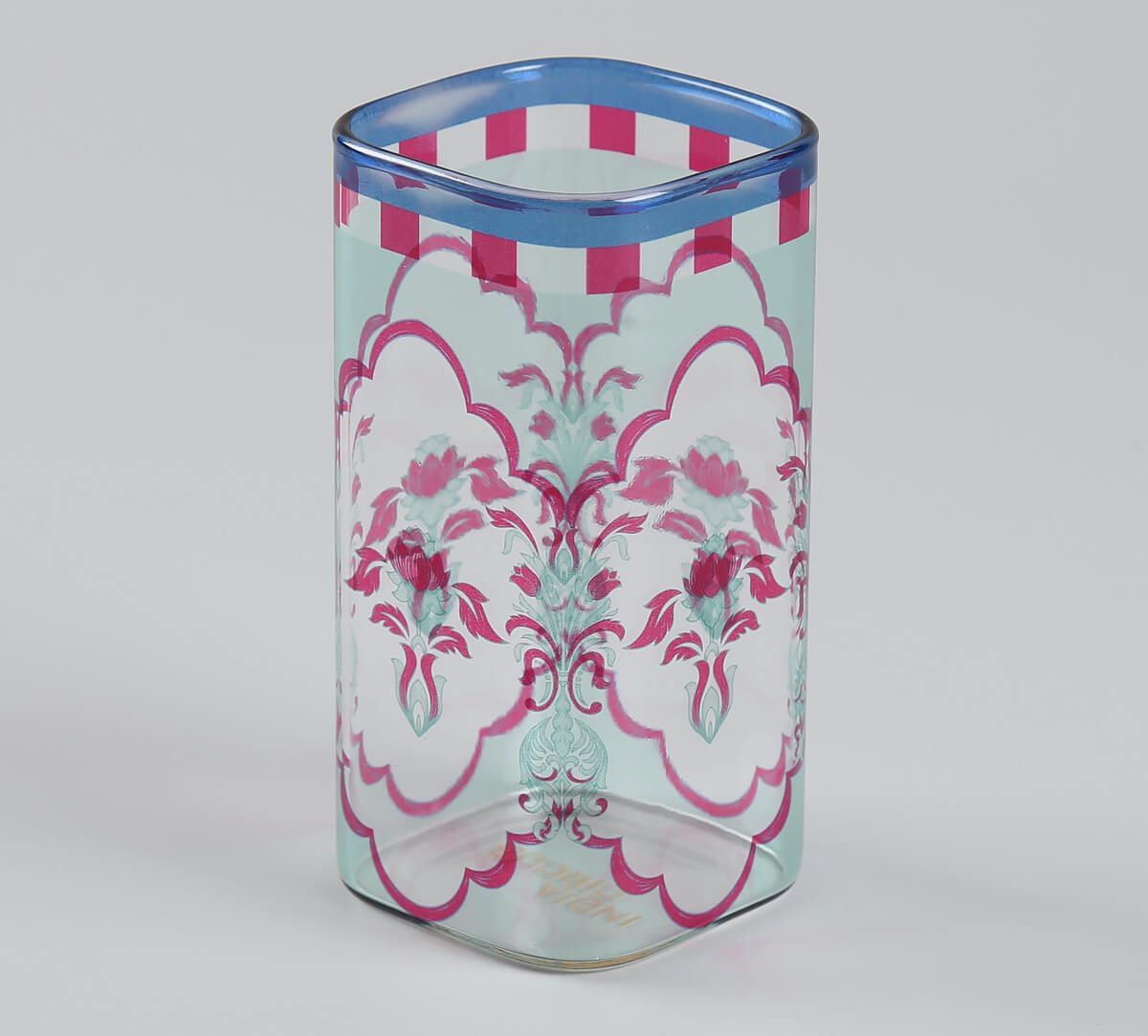 India Circus by Krsnaa Mehta Giardino Segreto Glass Tumbler Set of 4