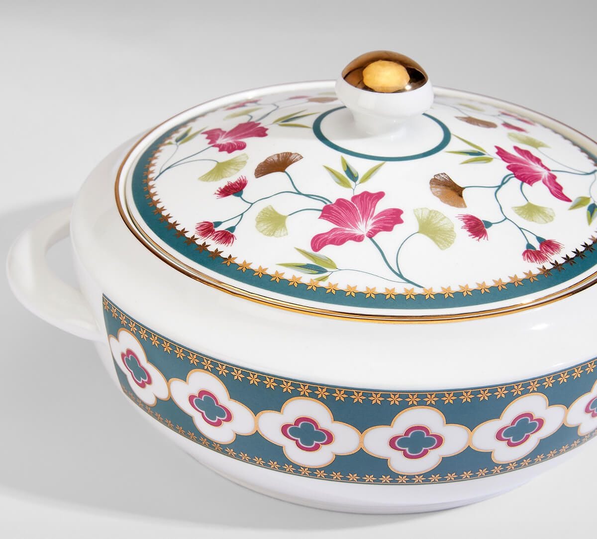 India Circus by Krsnaa Mehta Grandeur Greens Dinner set 40 Pieces