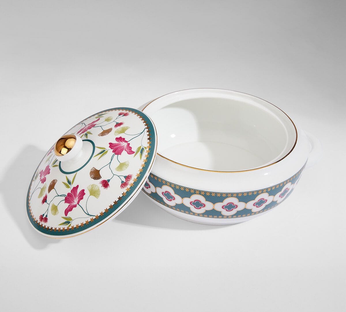 India Circus by Krsnaa Mehta Grandeur Greens Dinner set 40 Pieces