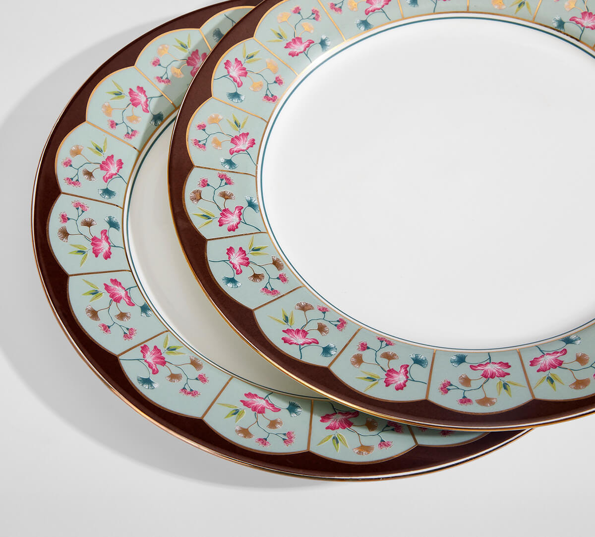 India Circus by Krsnaa Mehta Grandeur Greens Dinner set 40 Pieces