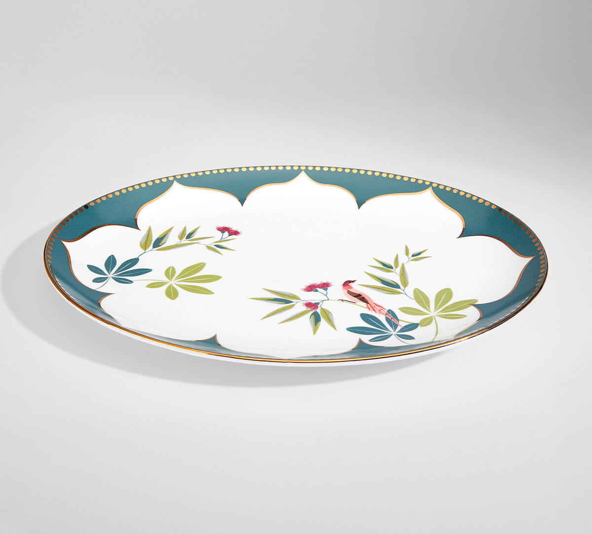 India Circus by Krsnaa Mehta Grandeur Greens Dinner set 40 Pieces