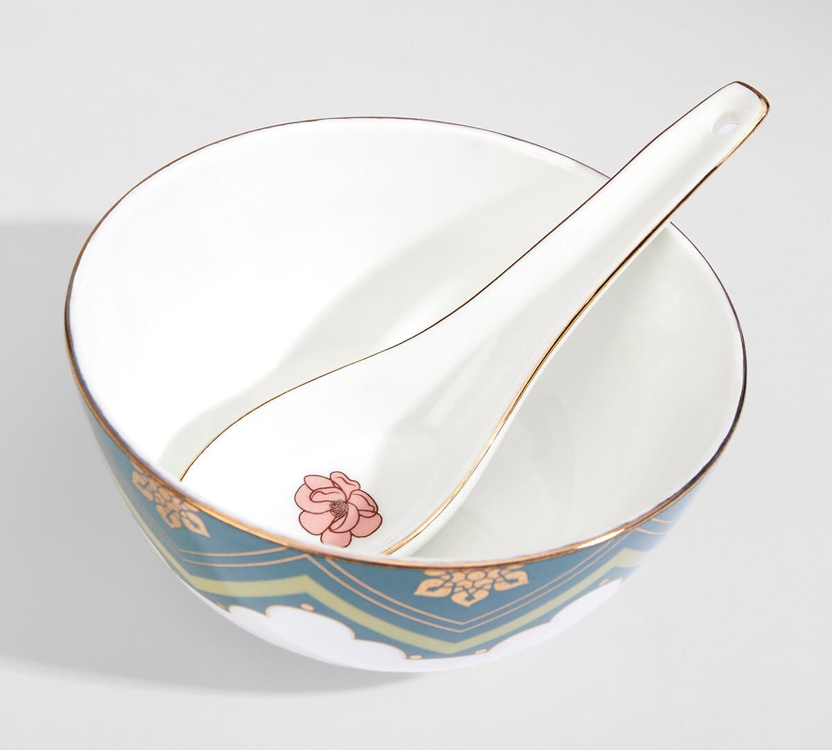 India Circus by Krsnaa Mehta Grandeur Greens Dinner set 40 Pieces