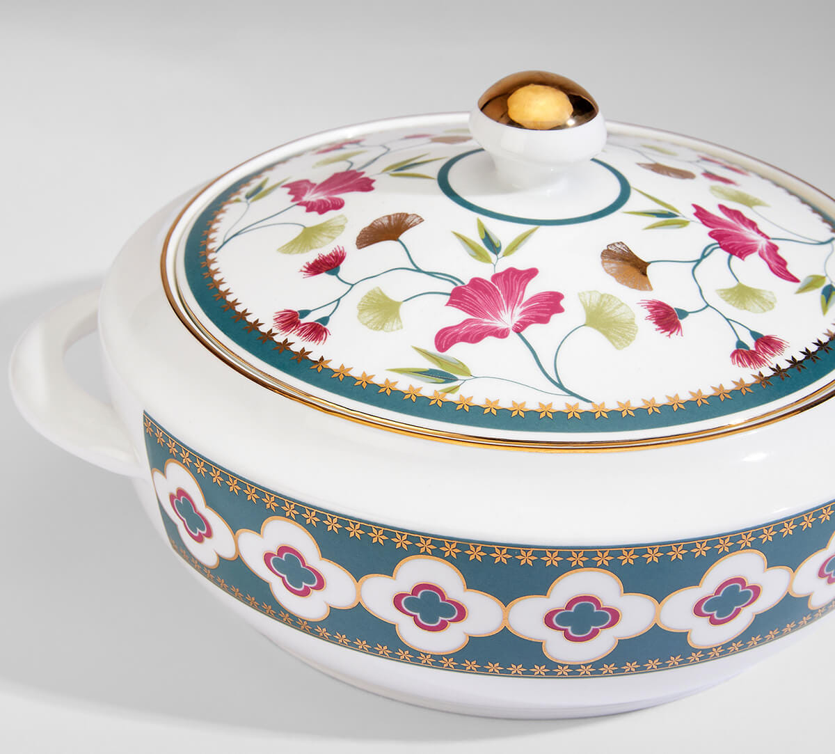 India Circus by Krsnaa Mehta Grandeur Greens Dinner set 40 Pieces