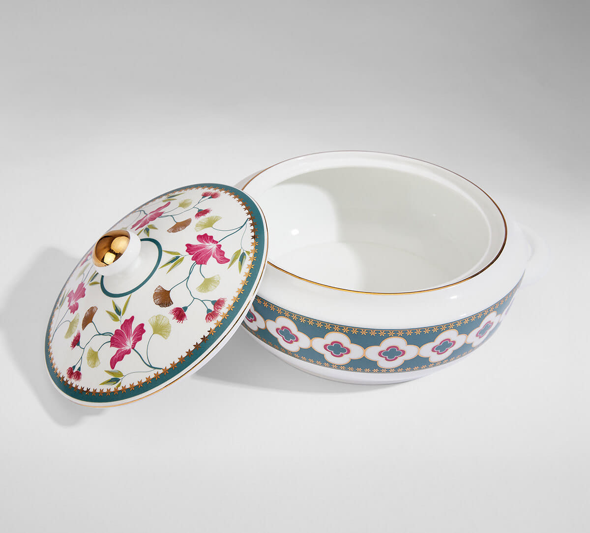 India Circus by Krsnaa Mehta Grandeur Greens Dinner set 40 Pieces