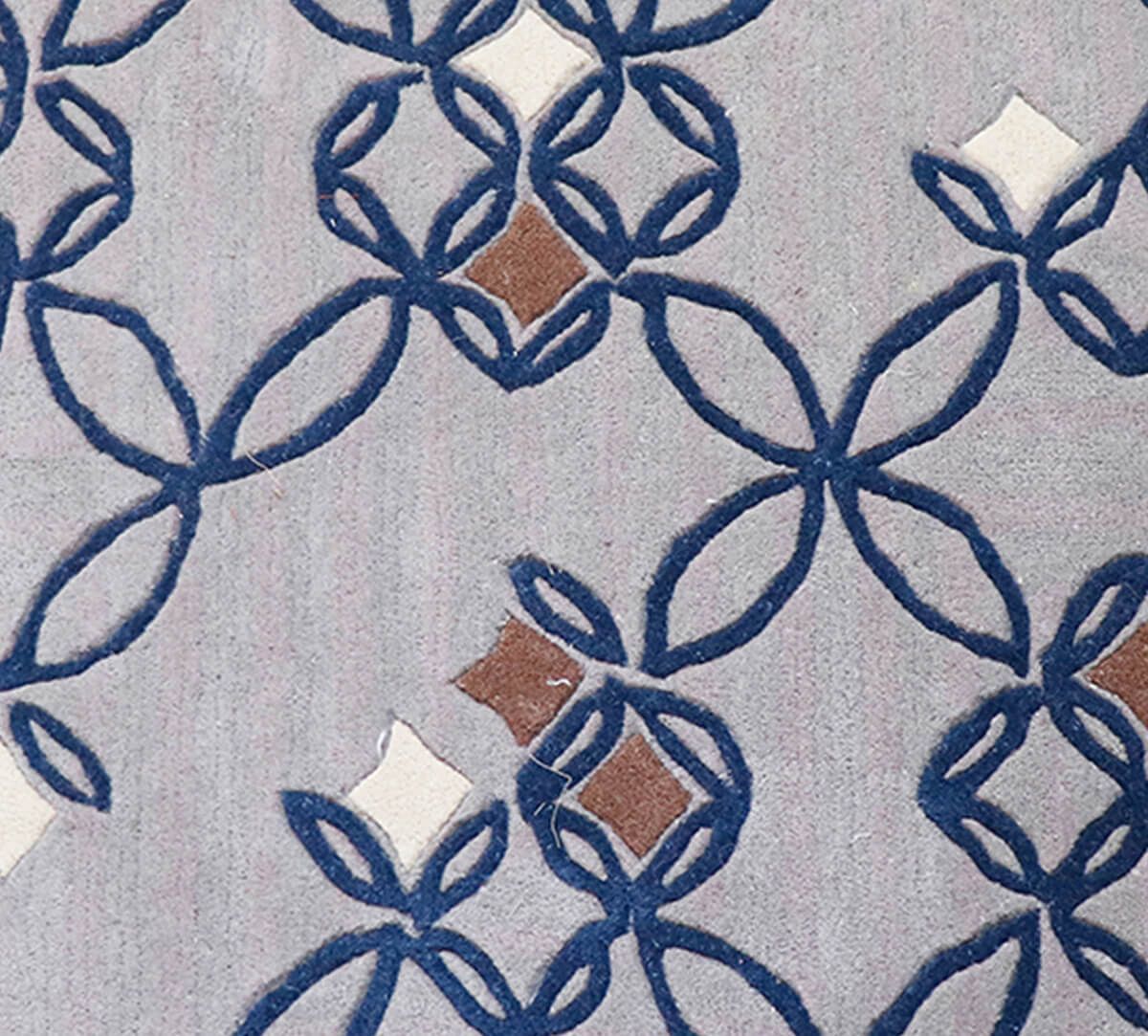 India Circus by Krsnaa Mehta Gray Galore 4ft x 6ft Rug