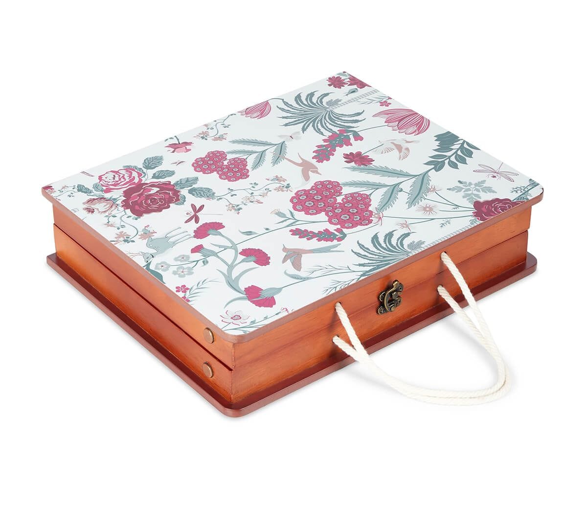 India Circus by Krsnaa Mehta Grey Floral Galore Breakfast Tray