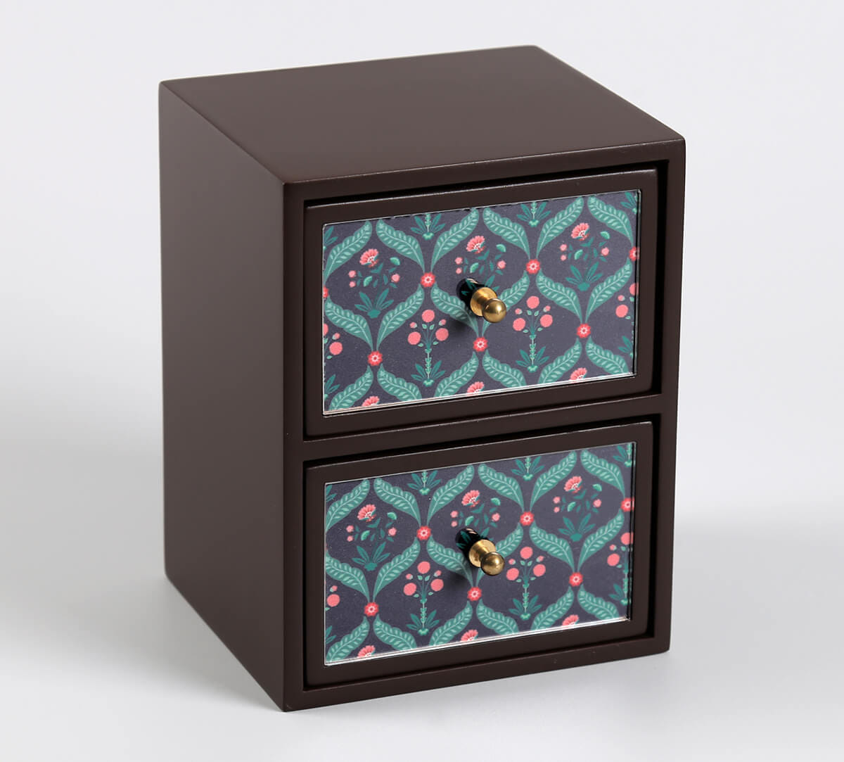 India Circus by Krsnaa Mehta Iron Blooming Dahlia Small Chest of Drawer