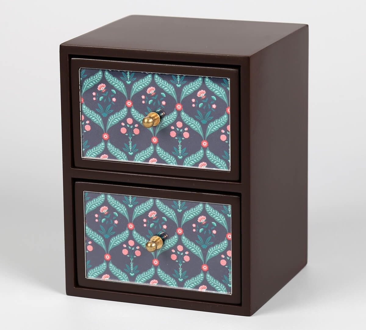 India Circus by Krsnaa Mehta Iron Blooming Dahlia Small Chest of Drawer