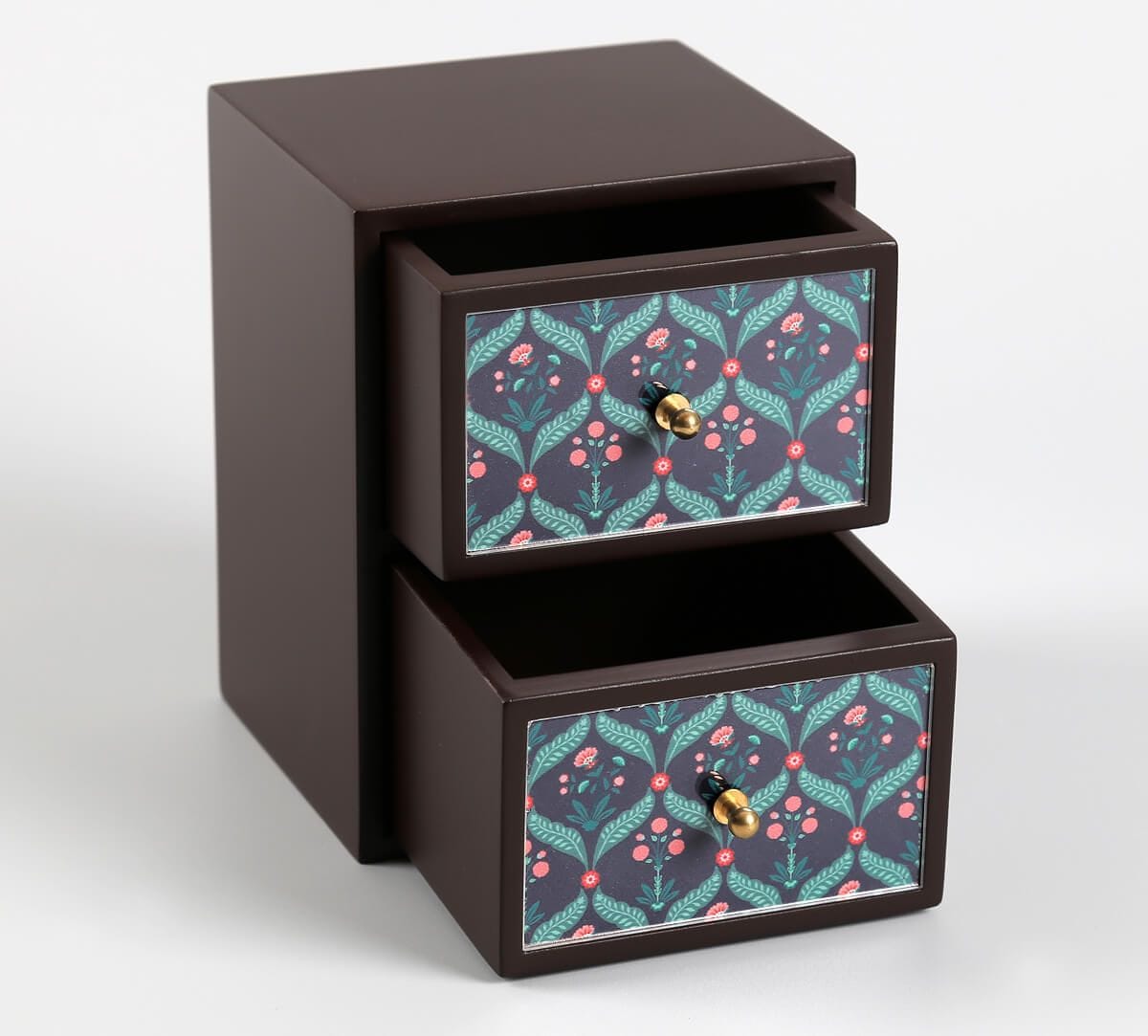 India Circus by Krsnaa Mehta Iron Blooming Dahlia Small Chest of Drawer