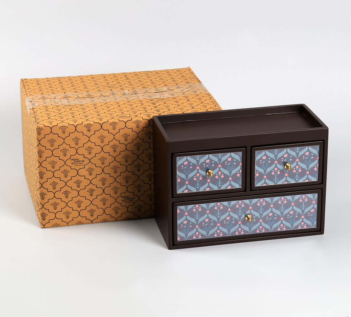 India Circus by Krsnaa Mehta Iron Blooming Dahlia Chest of Drawe