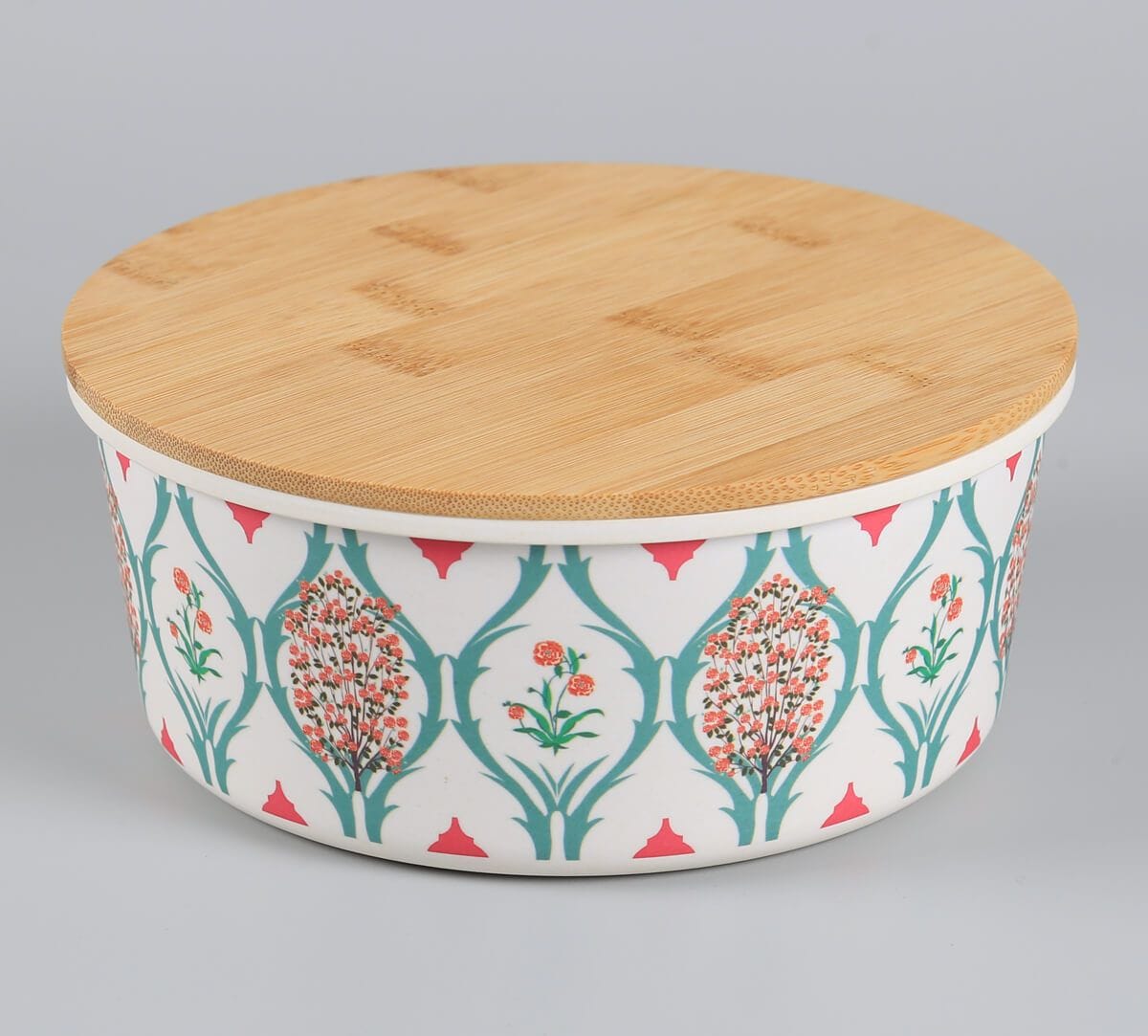 India Circus by Krsnaa Mehta Lattice Blooms Bamboo Container Set of 4