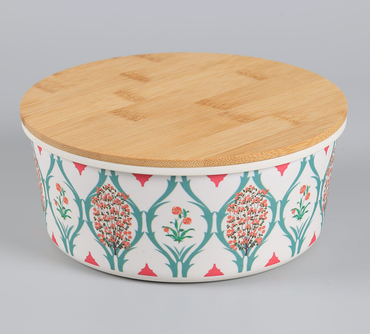 India Circus by Krsnaa Mehta Lattice Blooms Bamboo Container Set of 4