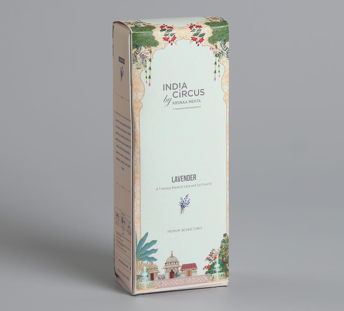 India Circus by Krsnaa Mehta Lavender Incense Cone Set of 20 Cone