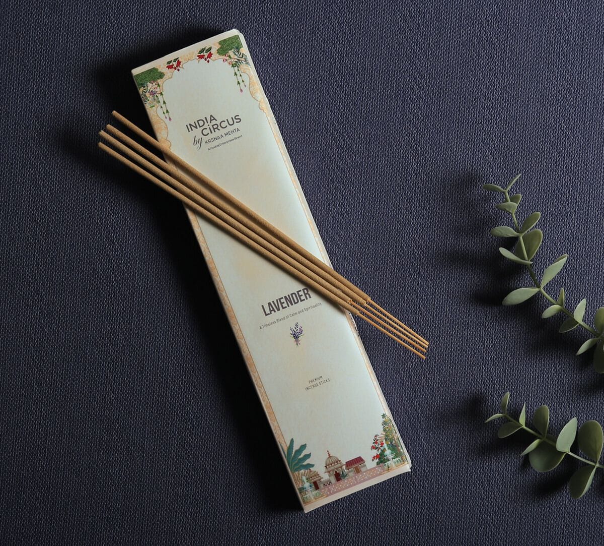 India Circus by Krsnaa Mehta Lavender Incense Stick Set of 20 Sticks