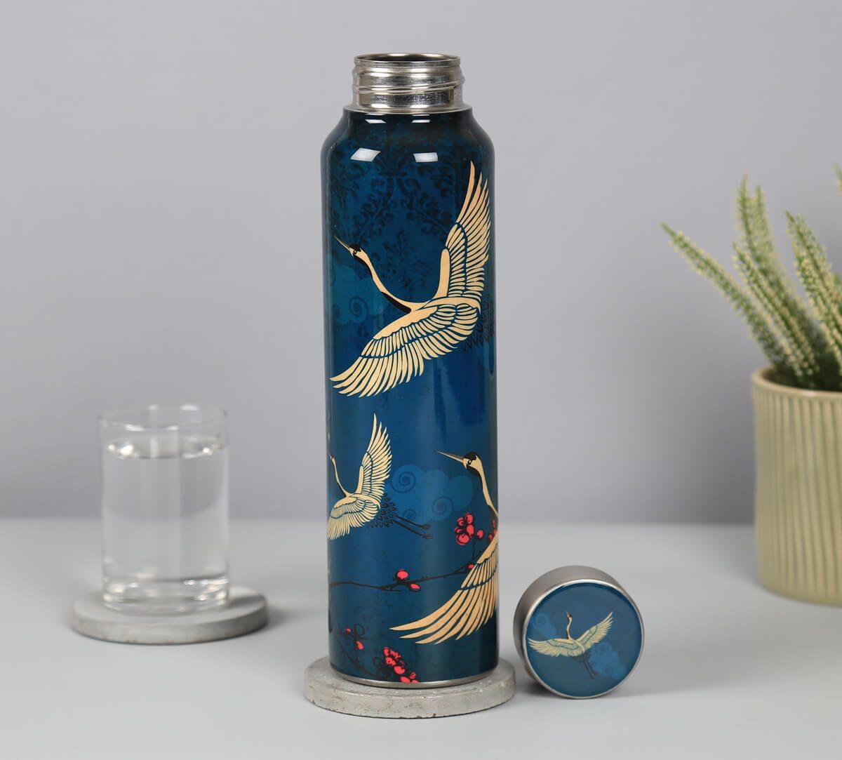 India Circus by Krsnaa Mehta Legend of the Cranes Big Steel Bottle