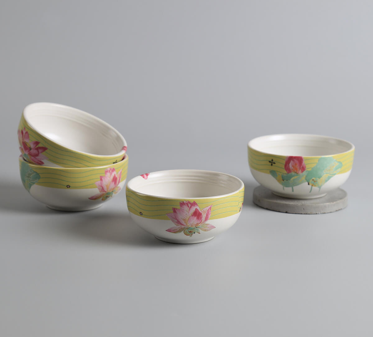 India Circus by Krsnaa Mehta Lotus Pond Katori Set of 4