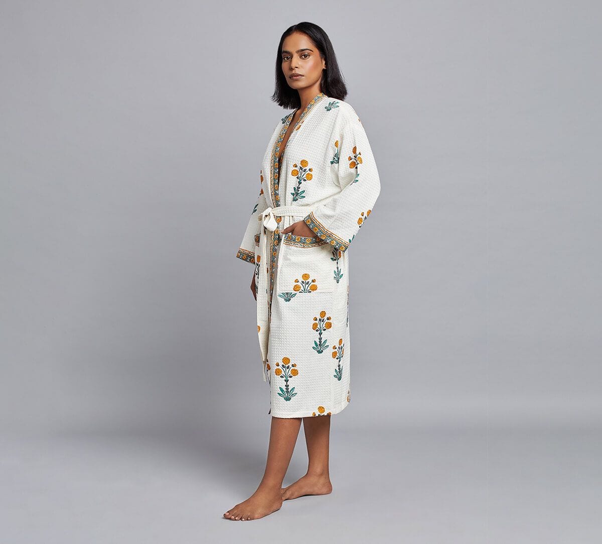 India Circus by Krsnaa Mehta Luxe Leaf Bathrobe