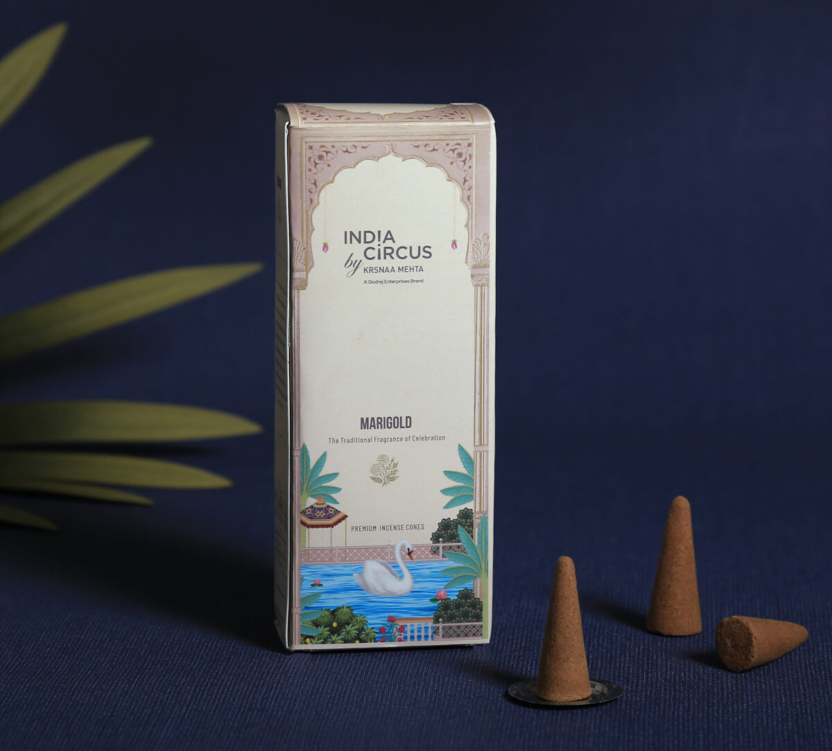 India Circus by Krsnaa Mehta Marigold Incense Cone Set of 20 Cone