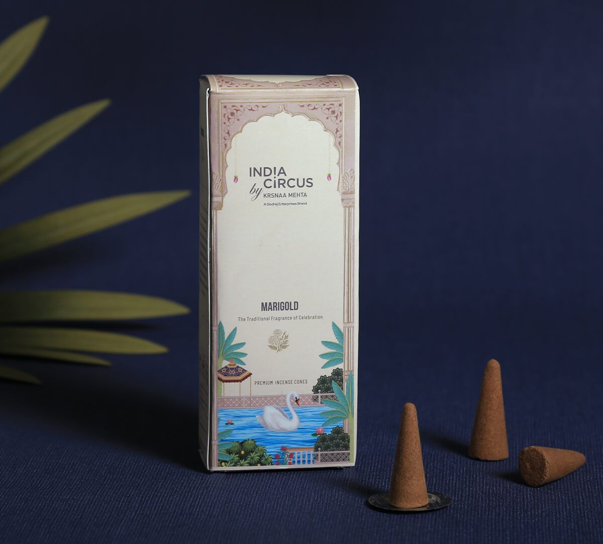 India Circus by Krsnaa Mehta Marigold Incense Cone Set of 20 Cone