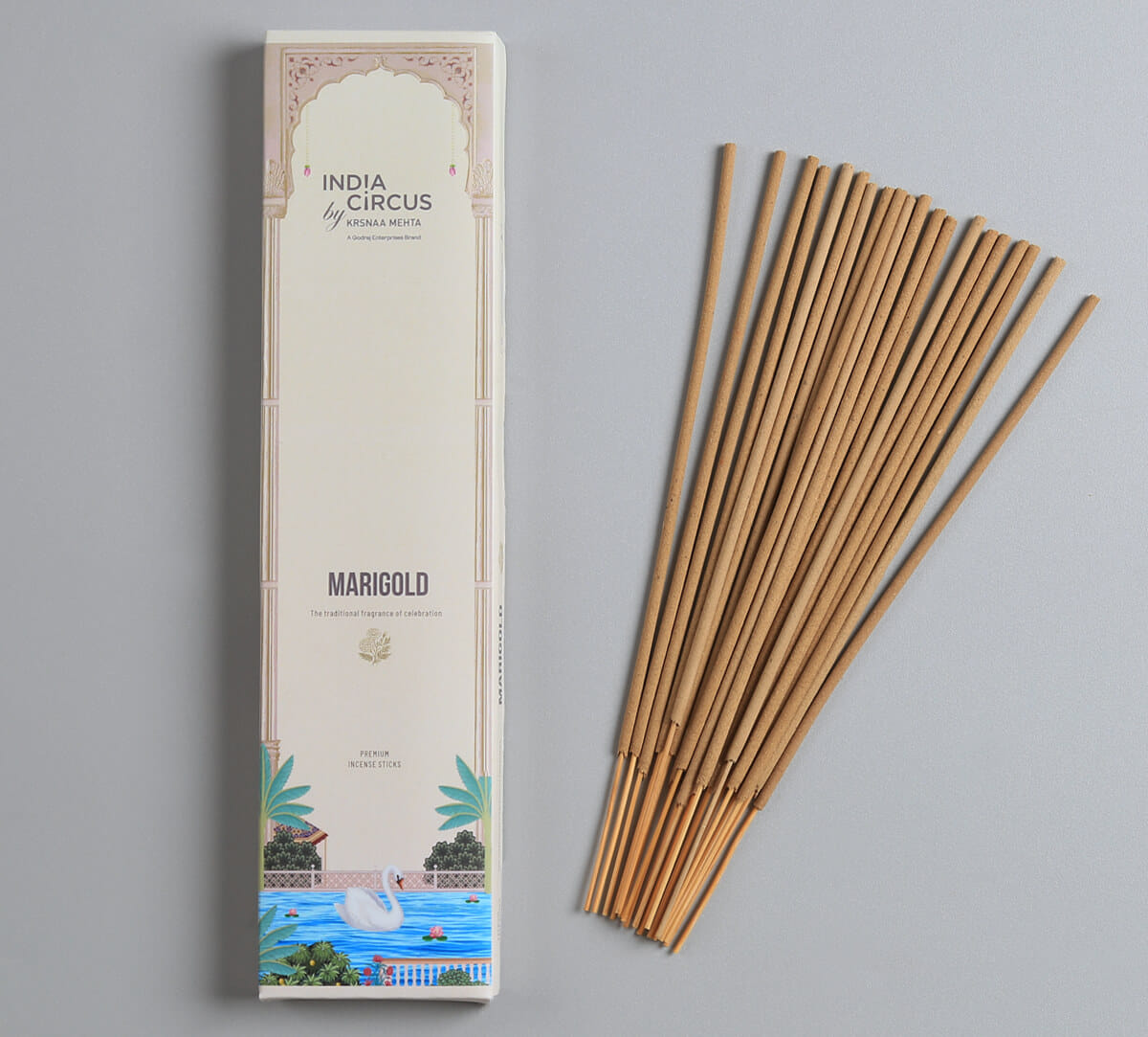 India Circus by Krsnaa Mehta Marigold Incense Stick Set of 20 Sticks