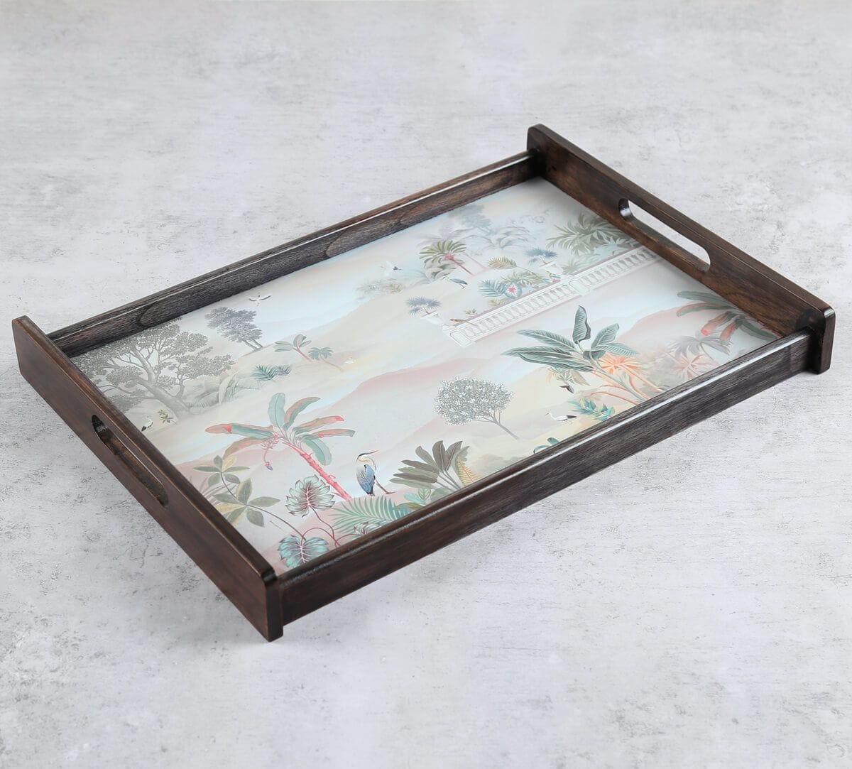 India Circus by Krsnaa Mehta Mirage of Paradise Trays Set of 3