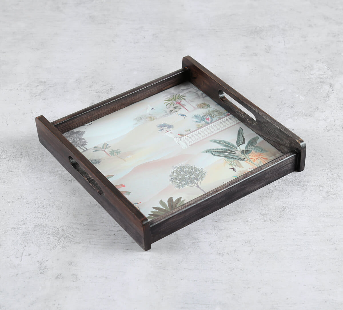 India Circus by Krsnaa Mehta Mirage of Paradise Trays Set of 3